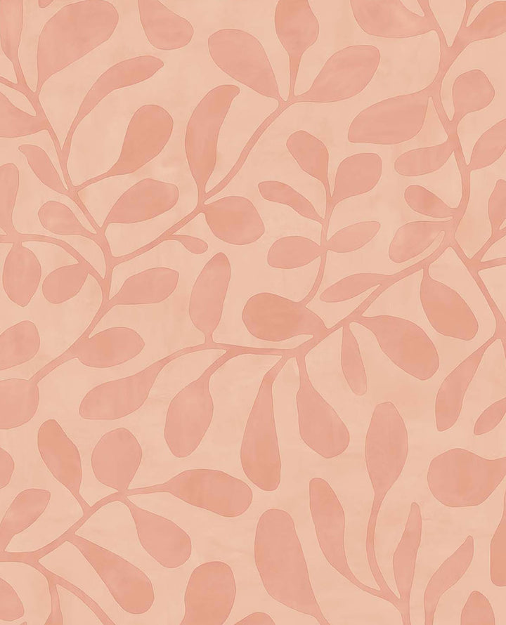 Fiona Pink Leafy Vines Wallpaper by Eijffinger Twist Covers about 56.4 square feet 20.5-in by 33-ft long roll Unpasted 20.86 - Fabric Carolina -