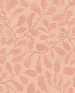 Fiona Pink Leafy Vines Wallpaper by Eijffinger