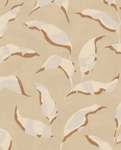 Callista Neutral Leaves Wallpaper by Eijffinger