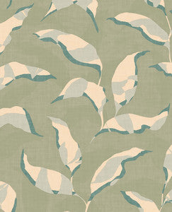 Callista Moss Leaves Wallpaper by Eijffinger
