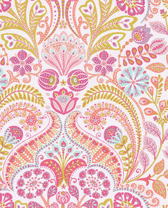 Emelie Pink Damask Wallpaper by Eijffinger