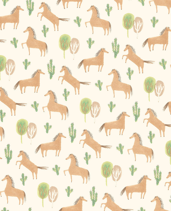 Tuva Brown Horse Wallpaper by Eijffinger Eijffinger Web Only Covers about 56.4 square feet Netherlands Unpasted 20.9-in repeat, straight match 20.5-in by 33-ft long roll - Fabric Carolina -