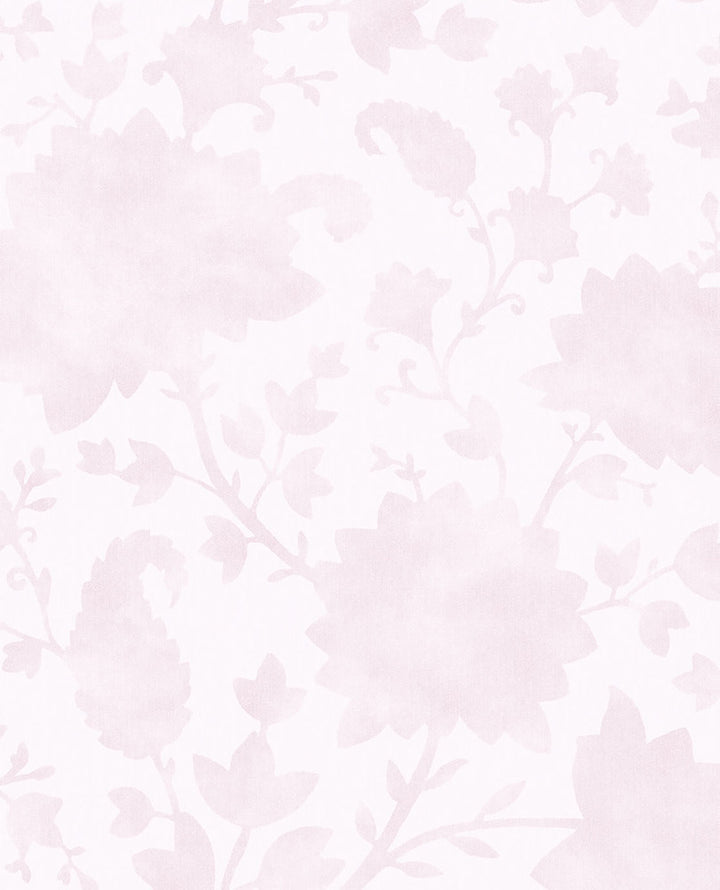 Avens Light Pink Floral Wallpaper by Eijffinger Eijffinger Web Only Covers about 56.4 square feet 20.5-in by 33-ft long roll Unpasted 20.9 - Fabric Carolina -