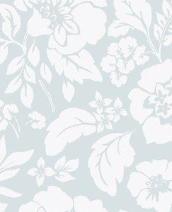 Avens Mint Floral Wallpaper by Eijffinger