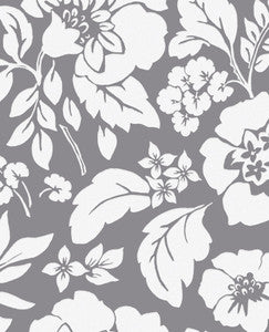 Avens Grey Floral Wallpaper by Eijffinger