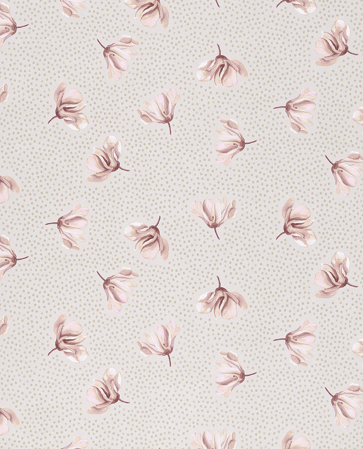Mullein Blush Floral Wallpaper by Eijffinger Eijffinger Web Only Covers about 56.4 square feet 20.5-in by 33-ft long roll Unpasted 20.9 - Fabric Carolina -
