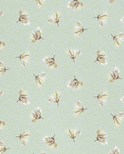 Mullein Green Floral Wallpaper by Eijffinger