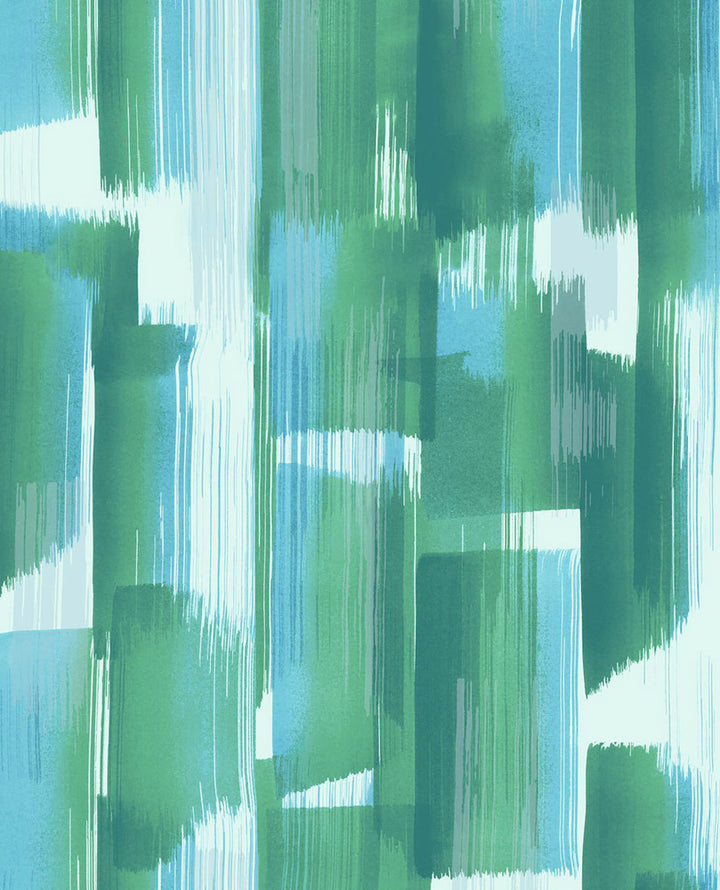 Vilgot Green Abstract Wallpaper by Eijffinger Eijffinger Web Only Covers about 56.4 square feet 20.5-in by 33-ft long roll Unpasted 25.2 - Fabric Carolina -
