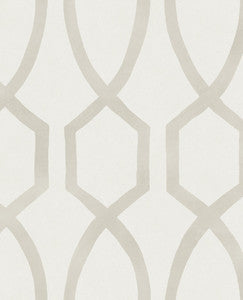 Stina Bone Trellis Wallpaper by Eijffinger