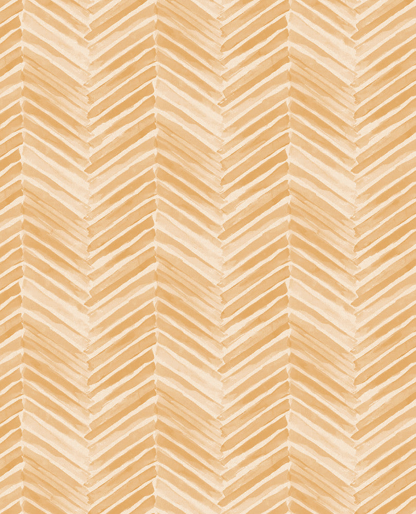 Tilde Wheat Chevron Wallpaper by Eijffinger Eijffinger Web Only Covers about 56.4 square feet 20.5-in by 33-ft long roll Unpasted 5.2 - Fabric Carolina -