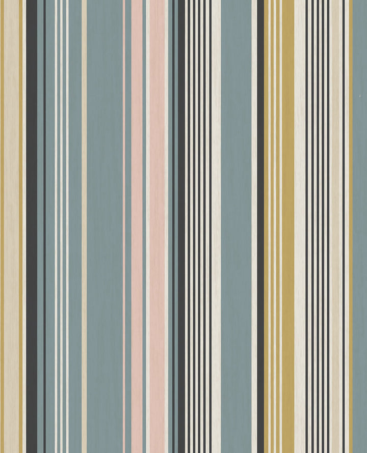 Svea Multicolor Stripe Wallpaper by Eijffinger Eijffinger Web Only Covers about 56.4 square feet 20.5-in by 33-ft long roll Unpasted 0 - Fabric Carolina -