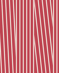 Maryam Red Modern Stripe Wallpaper by Eijffinger