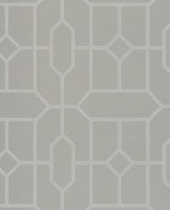 Johan Taupe Trellis Wallpaper by Eijffinger