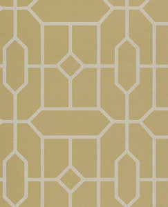 Johan Mustard Trellis Wallpaper by Eijffinger