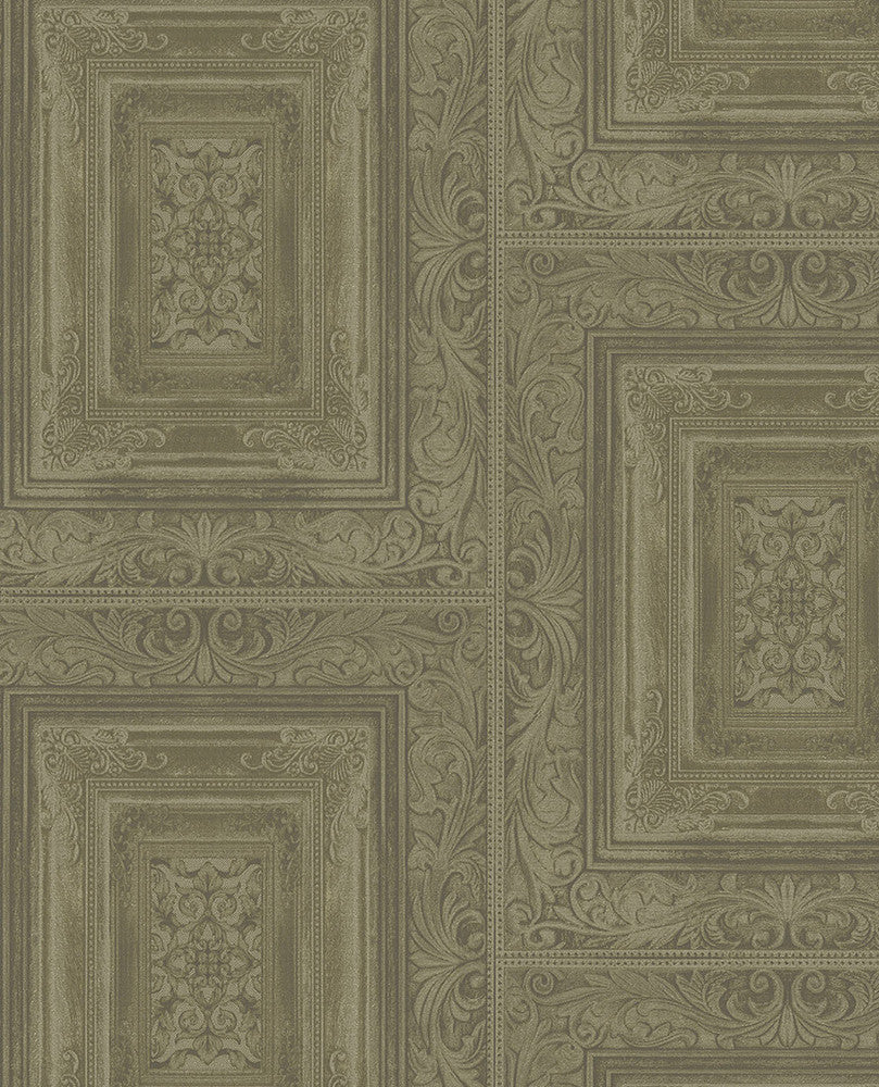 Olsson Moss Wood Panel Wallpaper by Eijffinger Eijffinger Web Only Covers about 56.4 square feet 20.5-in by 33-ft long roll Unpasted 25.2 - Fabric Carolina -