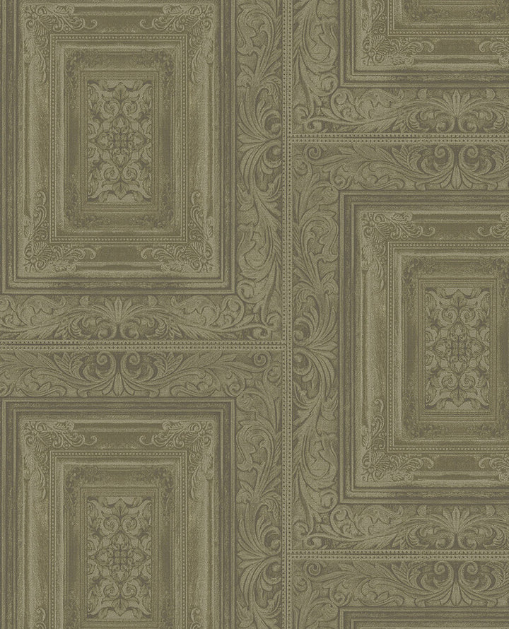 Olsson Moss Wood Panel Wallpaper by Eijffinger Eijffinger Web Only Covers about 56.4 square feet 20.5-in by 33-ft long roll Unpasted 25.2 - Fabric Carolina -