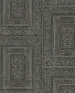 Olsson Charcoal Wood Panel Wallpaper by Eijffinger