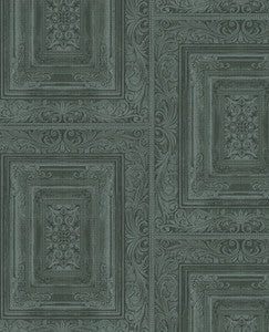 Olsson Dark Green Wood Panel Wallpaper by Eijffinger