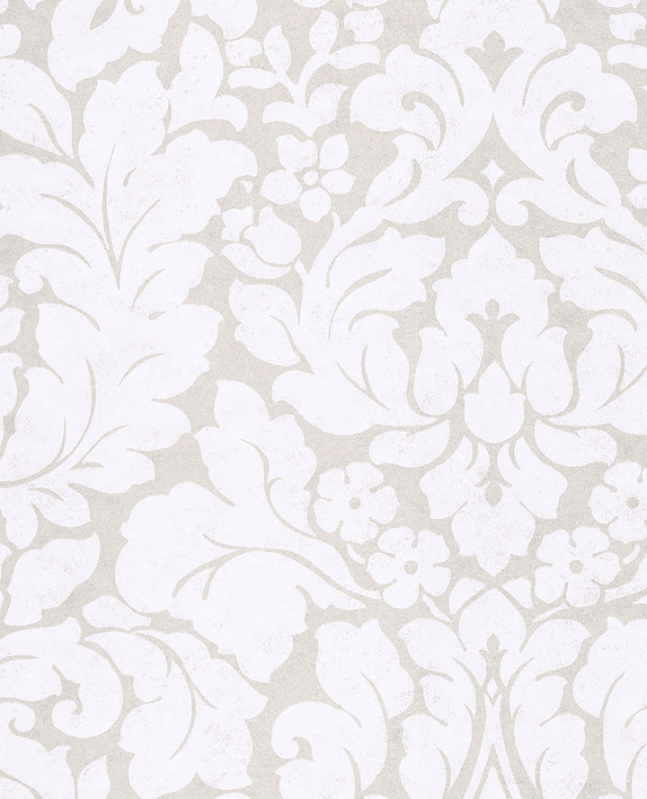 Arvid Off White Damask Wallpaper by Eijffinger Eijffinger Web Only Covers about 73.7 square feet 26.8-in by 33-ft long roll Unpasted 25.2 - Fabric Carolina -