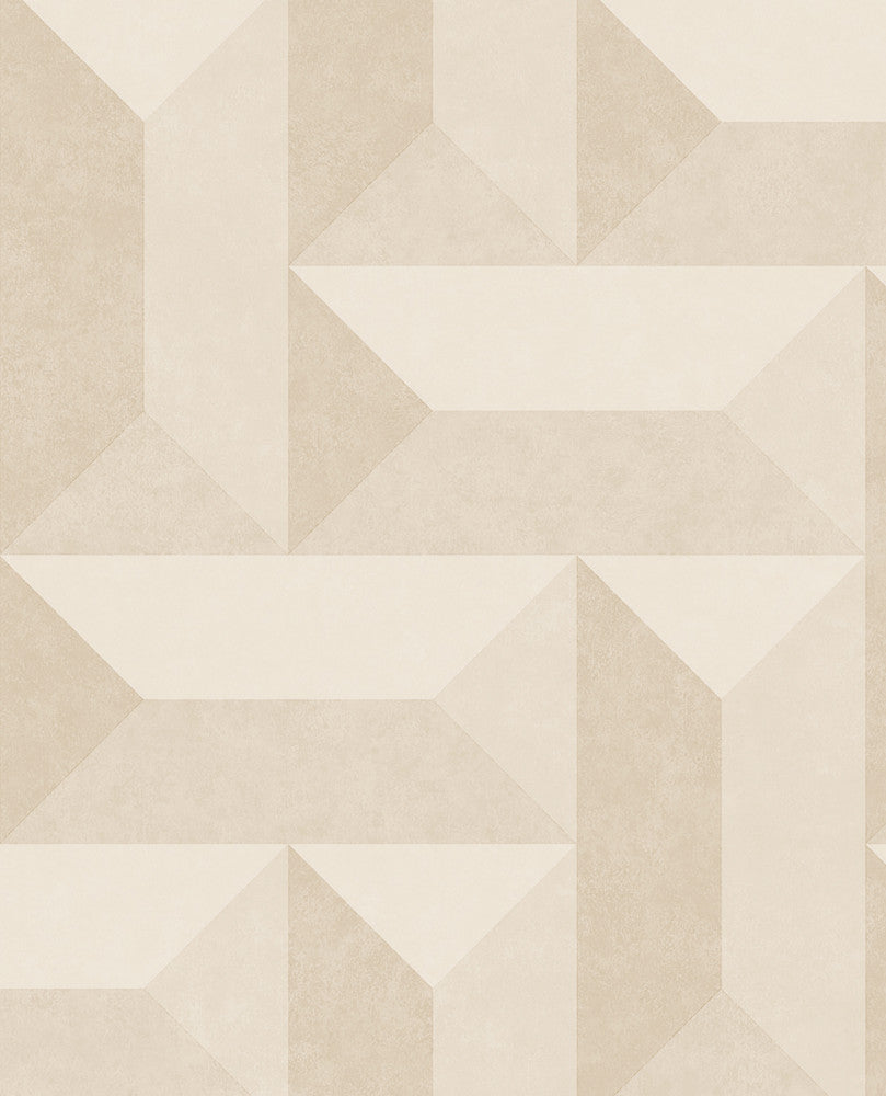 Sigge Bone Geometric Wallpaper by Eijffinger Eijffinger Web Only Covers about 56.4 square feet 20.5-in by 33-ft long roll Unpasted 20.5 - Fabric Carolina -