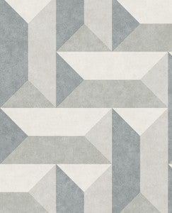 Sigge Slate Geometric Wallpaper by Eijffinger
