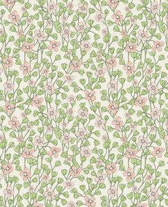 Maja Light Pink Miniature Floral Wallpaper by Eijffinger