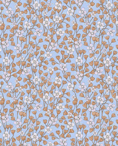 Maja Periwinkle Miniature Floral Wallpaper by Eijffinger