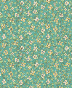 Maja Green Miniature Floral Wallpaper by Eijffinger