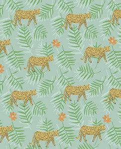 Exempel Green Cheetah Wallpaper by Eijffinger