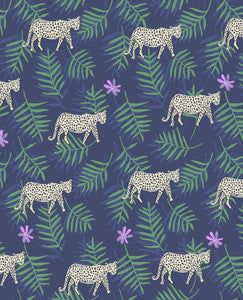 Exempel Indigo Cheetah Wallpaper by Eijffinger