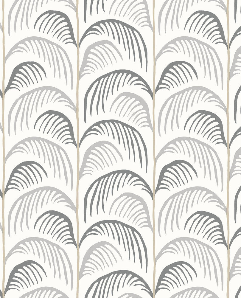 Altruria Grey Tree Wallpaper by Eijffinger Eijffinger Web Only Covers about 56.4 square feet 20.5-in by 33-ft long roll Unpasted 20.9 - Fabric Carolina -