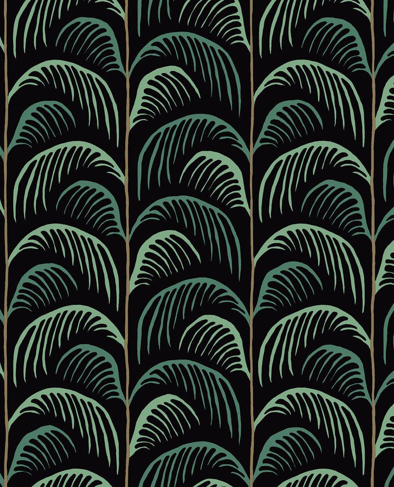Altruria Black Tree Wallpaper by Eijffinger Eijffinger Web Only Covers about 56.4 square feet 20.5-in by 33-ft long roll Unpasted 20.9 - Fabric Carolina -