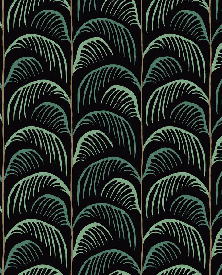 Altruria Black Tree Wallpaper by Eijffinger Eijffinger Web Only Covers about 56.4 square feet 20.5-in by 33-ft long roll Unpasted 20.9 - Fabric Carolina -