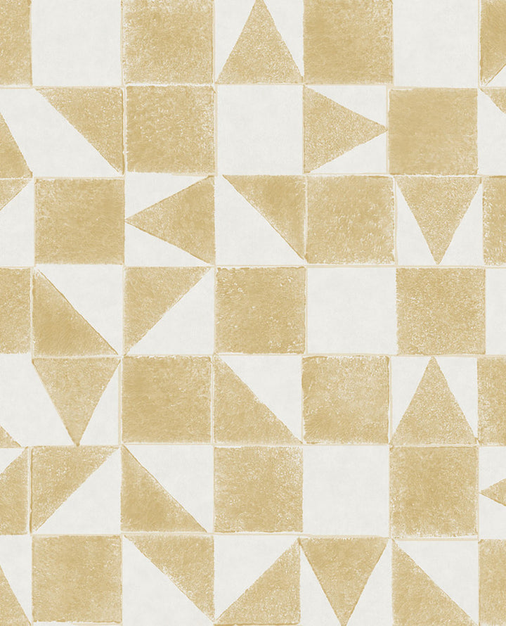 Robyn Wheat Geometric Wallpaper by Eijffinger Eijffinger Web Only Covers about 56.4 square feet 20.5-in by 33-ft long roll Unpasted 20.9 - Fabric Carolina -