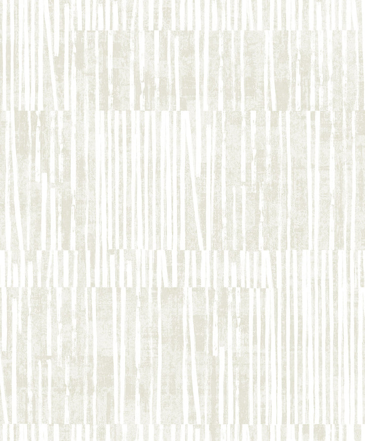 Serapha Lines Plaster by Seabrook Wallpaper Neutral Elements Netherlands 57.5 25.2" 20.9" - Fabric Carolina -
