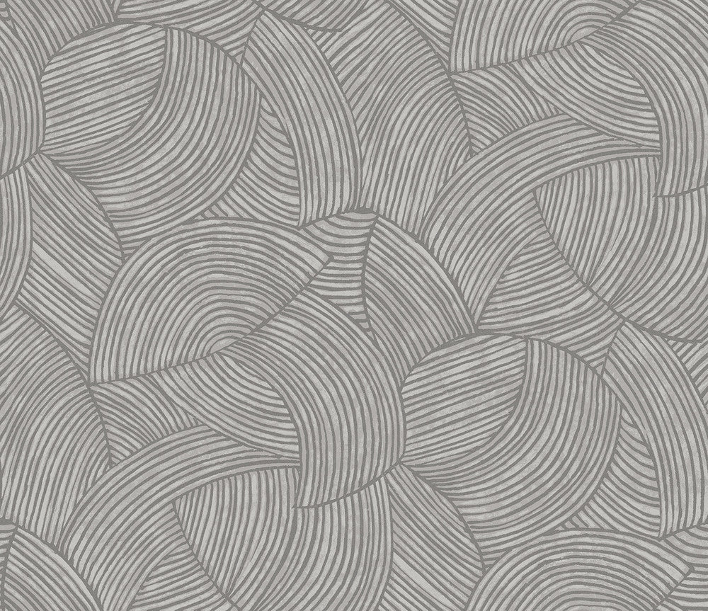 Stellara Silver with Glass Beads by Seabrook Wallpaper Neutral Elements Netherlands 57.5 18" 20.9" - Fabric Carolina -