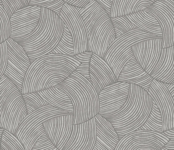 Stellara Silver with Glass Beads by Seabrook Wallpaper Neutral Elements Netherlands 57.5 18" 20.9" - Fabric Carolina -