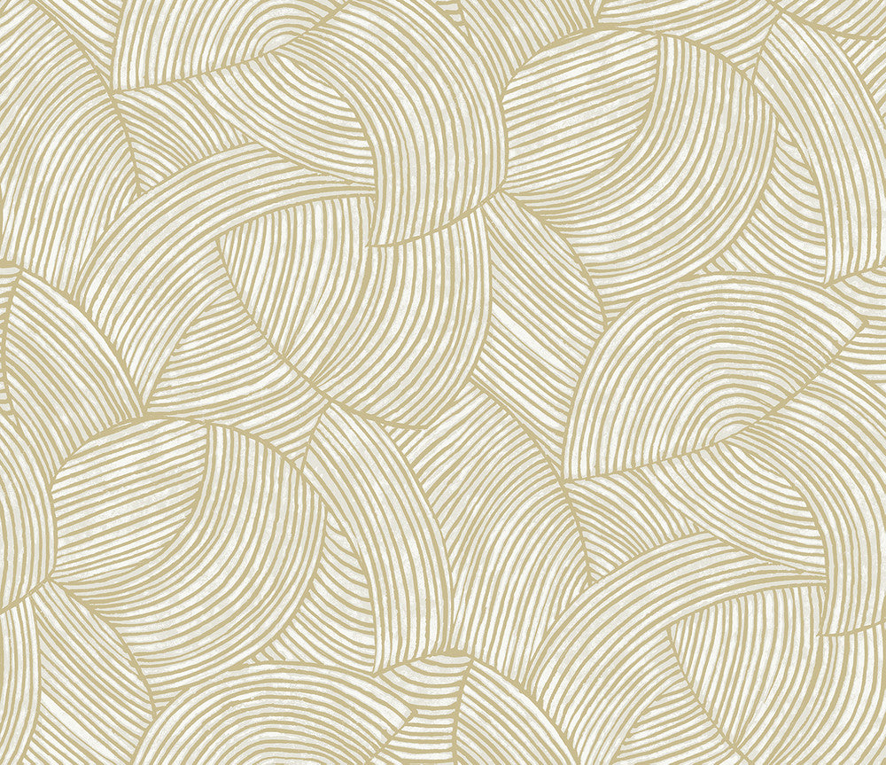 Stellara Honeycomb by Seabrook Wallpaper Neutral Elements Netherlands 57.5 18" 20.9" - Fabric Carolina -