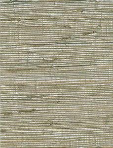 Triangle Grass Gray, Metallic Silver, Neutrals by Seabrook Wallpaper