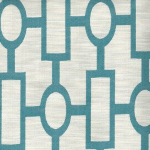 Elgin Peacock 522 by Norbar Fabric Color/AQUA-TEAL-SPA 76 RAYON 24 POLYESTER CHINA 50,000 WYZENBEEK 12 3/4"V 9"H 58 - Fabric Carolina -
