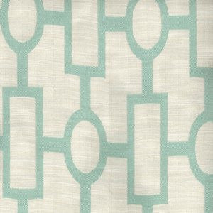 Elgin Spa 592 by Norbar Fabric Color/AQUA-TEAL-SPA 76 RAYON 24 POLYESTER CHINA 50,000 WYZENBEEK 12 3/4"V 9"H 58 - Fabric Carolina -