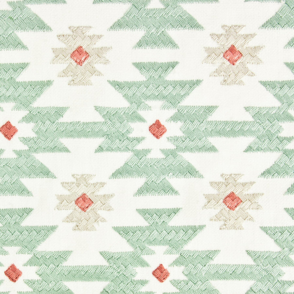 Elkhart 2 Seamist by Stout Fabric RAINBOW LIBRARY BAYBERRY/SEAFOAM 52%COT 48%POL %REMB INDIA Horizontal: 3.5 and Vertical: 3 50.5 in - Fabric Carolina -