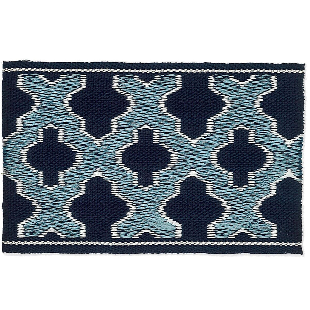 Elusive 1 Navy by Stout Trim HARMONY TRIM 59%SVI 41%POL CHINA Horizontal: 0 and Vertical: 0 2.5 in - Fabric Carolina -