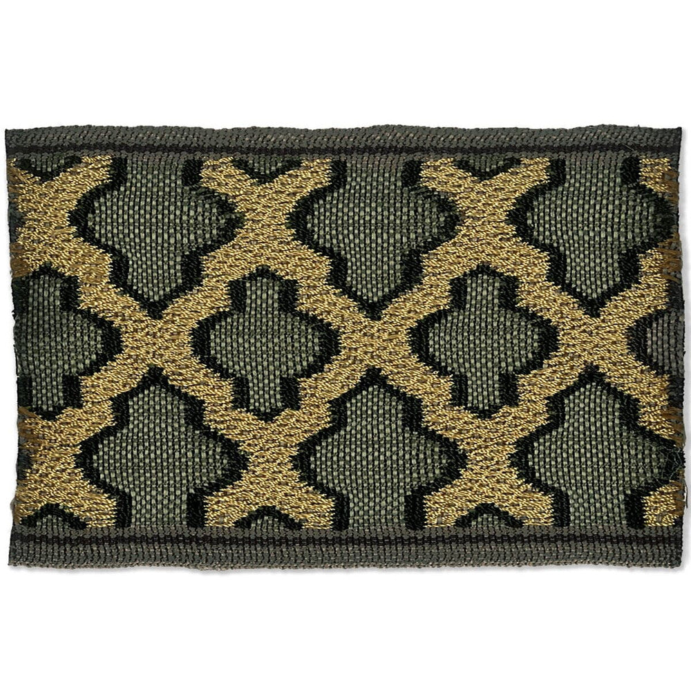 Elusive 3 Zinc by Stout Trim HARMONY TRIM 59%SVI 41%POL CHINA Horizontal: 0 and Vertical: 0 2.5 in - Fabric Carolina -
