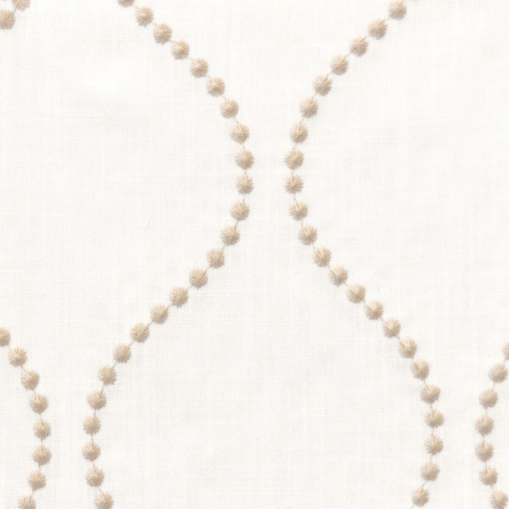Elvira 1 Marble by Stout Fabric COLOR MY WINDOW EMBROIDERY/SNOW 100%POL CHINA Horizontal: 7.875 and Vertical: 5.125 53.5 in - Fabric Carolina -