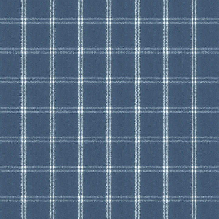 Embassy 2 Denim by Stout Fabric RAINBOW LIBRARY INK/SAPPHIRE 55%LIN 45%COT CHINA Horizontal: 3.500 and Vertical: 3.500 54 in - Fabric Carolina -