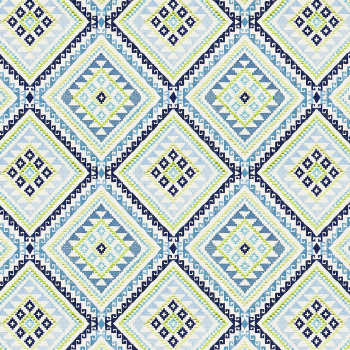 Embellish 1 Denim by Aoc Fabric RAINBOW LIBRARY PORCELAIN/ROYAL 100%COT %BEMB INDIA MARTINDALE WEAR TEST (18 000 CIRCULAR RUBS) Horizontal: 12 and Vertical: 12.625 51.5 in - Fabric Carolina -