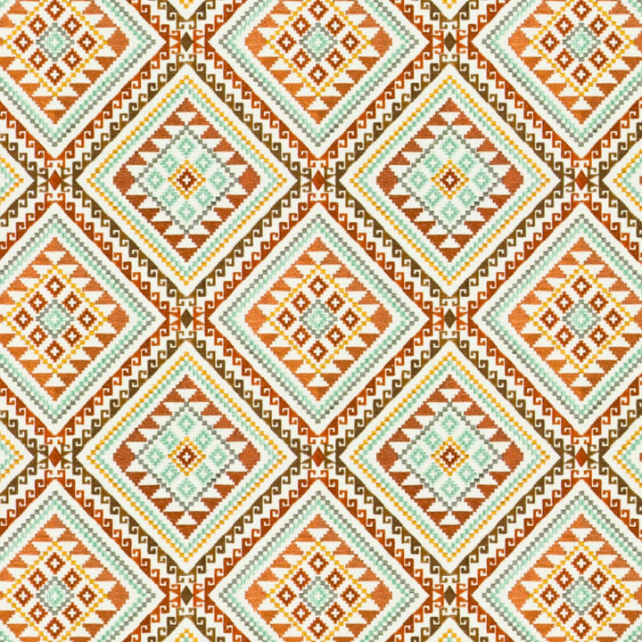 Embellish 3 Henna by Aoc Fabric RAINBOW LIBRARY TANGERINE/CLOVE 100%COT %BEMB INDIA MARTINDALE WEAR TEST (18 000 CIRCULAR RUBS) Horizontal: 12 and Vertical: 12.625 51.5 in - Fabric Carolina -