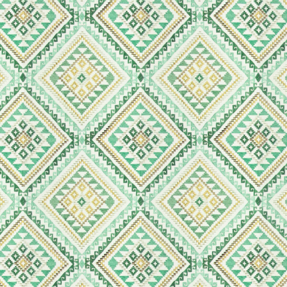 Embellish 4 Aqua by Aoc Fabric RAINBOW LIBRARY AQUAMARINE/SEACREST 100%COT %BEMB INDIA MARTINDALE WEAR TEST (18 000 CIRCULAR RUBS) Horizontal: 12 and Vertical: 12.625 51.5 in - Fabric Carolina -