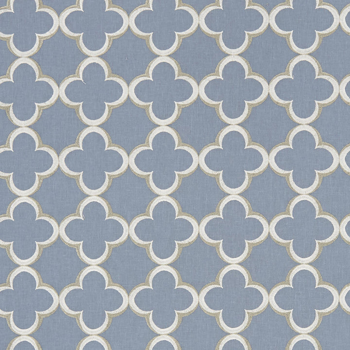 EMBLEM 63J8211 by JF Designer Fabric Felicity 55% Polyester, 45% Cotton India  Horizontal: 4.75 and Vertical: 4.75 54  - Swanky Fabrics -